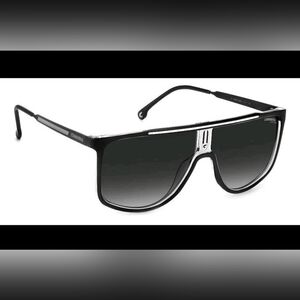 Carrera Black & Silver Aviator Unisex Sunglasses. Sunglasses CARRERA 1056/S 80S